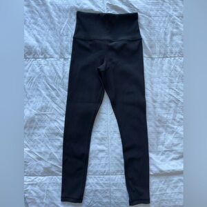 Athleta Black Elation Ribbed Legging Tight